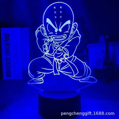 اضائات 3 دي لانى دراجون بول 18سم نع ريموت او بدون